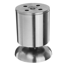 (8cm) Height Adjustable Furniture Leg Feet Silver Stainless Steel Support for Table Bed Sofa Level Chair