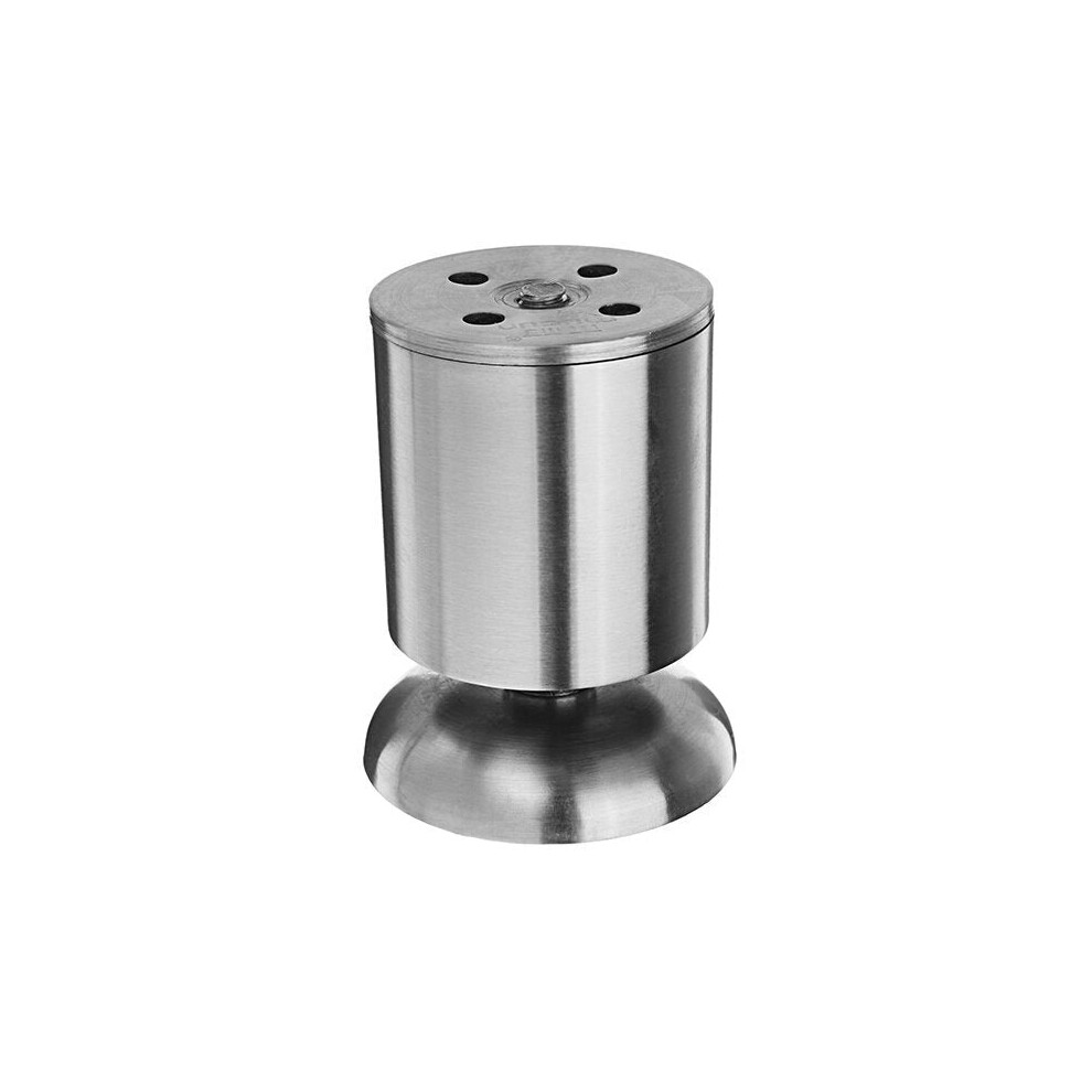 (8cm) Height Adjustable Furniture Leg Feet Silver Stainless Steel Support for Table Bed Sofa Level Chair