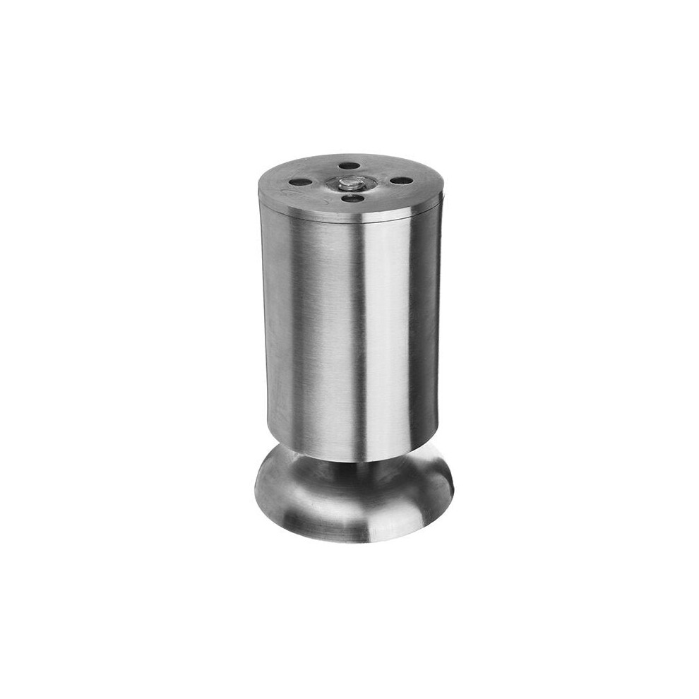 (10cm) Height Adjustable Furniture Leg Feet Silver Stainless Steel Support for Table Bed Sofa Level Chair