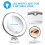 Portable 10x Magnifying Makeup Vanity Mirror with LED Light 8