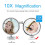 Portable 10x Magnifying Makeup Vanity Mirror with LED Light 9