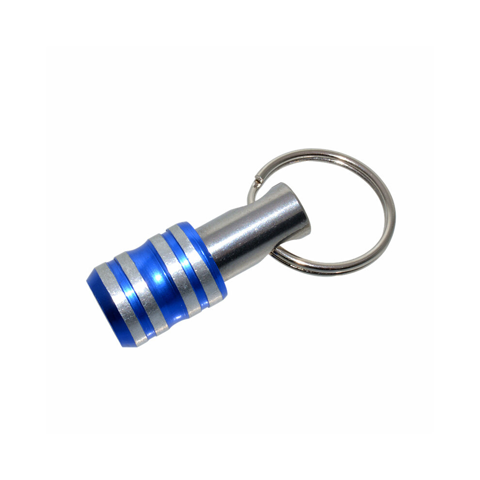 (Blue) Stainless Steel Socket Extension Rod Hand Tool Combination 1/4 Batch Head Quick Change Sleeve Keychain Extension Rod Hardware