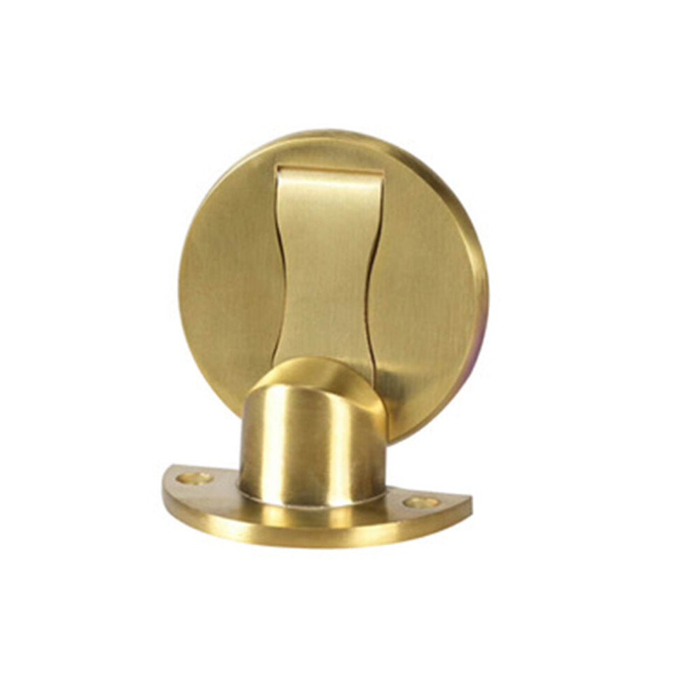 (Yellow Bronze, Stainless Steel) Magnet Door Stops Magnetic Door Stopper Six Colors Available Door Holder Hidden Doorstop Furniture Door Hardware Punching/Non-punch