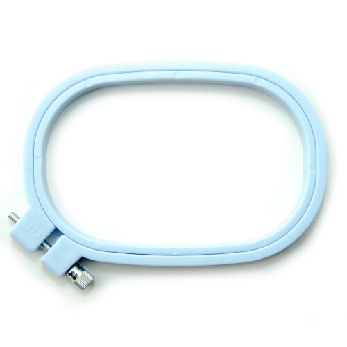 HAND A Small Rounded Rectangular Plastic Embroidery Hoop - 11 x 7 cm