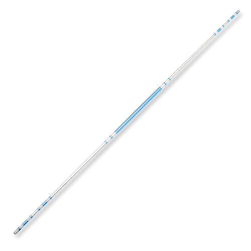 PLAYWELL CHROME COMPETITION SILVER/BLUE ULTRA LIGHT BO STAFF - 72"