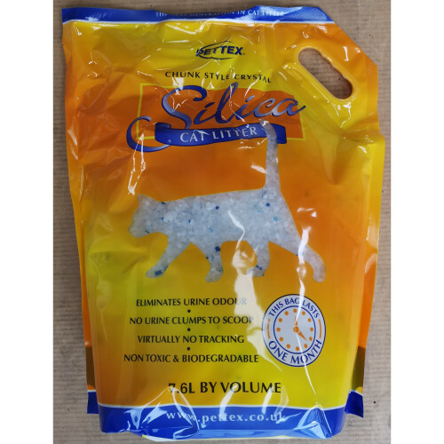 PETTEX Silica Cat Litter 7.6 Litre, 16 Pack 1