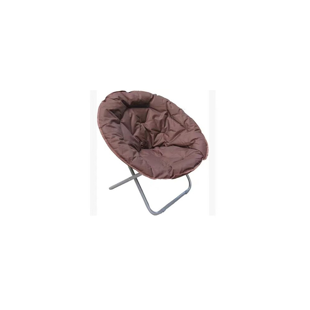 (Brown) Folding Camping Chair PADDED MOON CHAIRS Camping