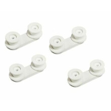 4 X Genuine Tricity Bendix & Zanussi Dishwasher Basket Wheel Runners 50226819006