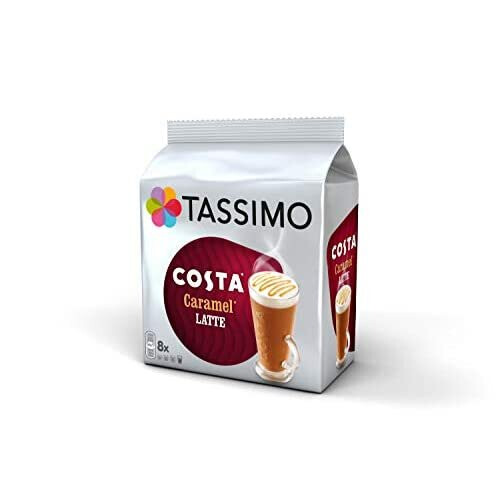 Tassimo Tassimo Costa Caramel Latte Coffee Pods - 10 Packs (80 Drinks) 1