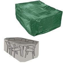 Parkland Rectangular Garden Furniture Cover, Lightweight and Durable Outdoor Waterproof Cover for Garden Table and Chairs L270 x W180 x H89cm