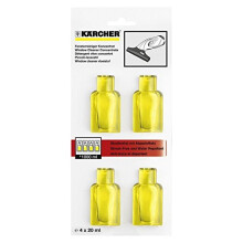 Karcher Window Vacuum Cleaner Glass Cleaning Concentrate Capsules. (4 x 20ml)