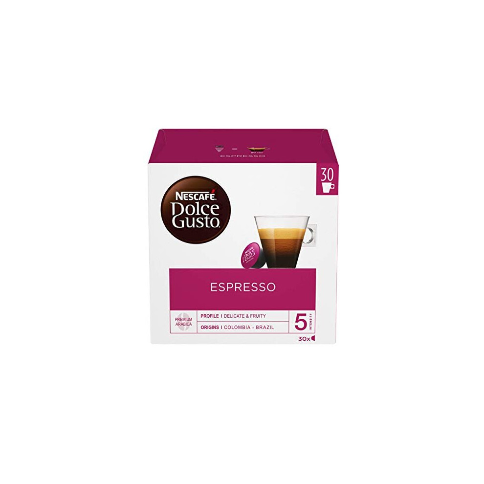 NESCAFÃ Dolce Gusto Espresso Coffee Pods, 30 Capsules (Pack of 3, Total 90 Capsules, 90 Servings)