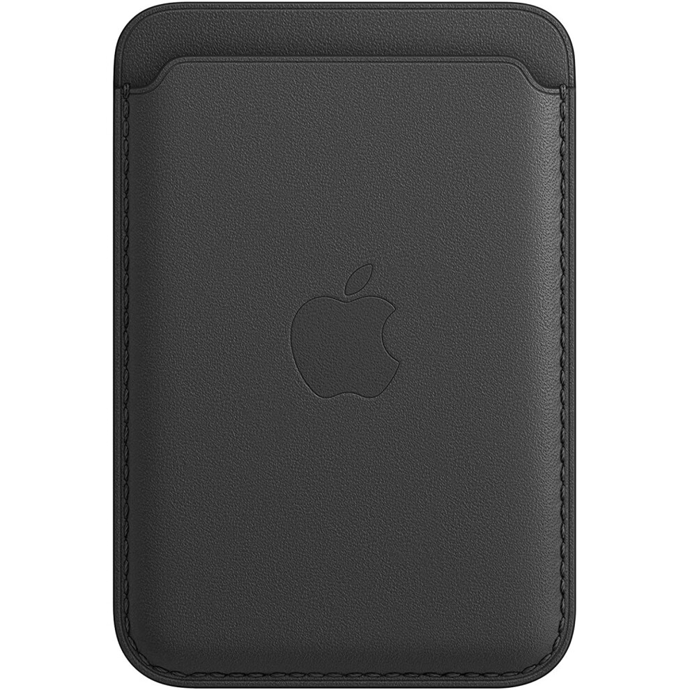 Official Apple Leather Wallet with MagSafe for iPhone - Black