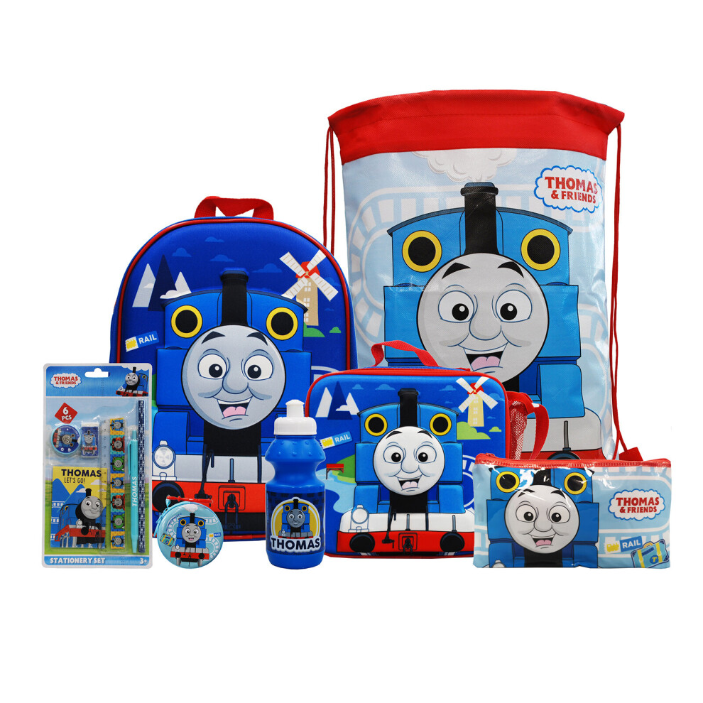 (Thomas & Friends) simpa 7PC Back to School Bundle with 3D backpack