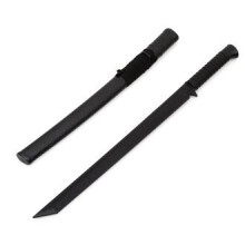 PLAYWELL BLACK POLYPROPYLENE NINJA GATANA W/ SCABBARD