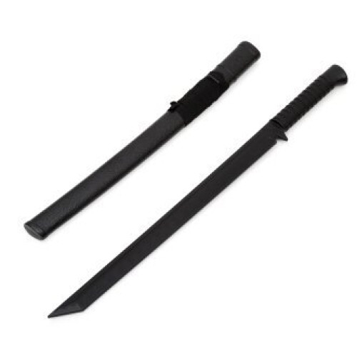 PLAYWELL BLACK POLYPROPYLENE NINJA GATANA W/ SCABBARD
