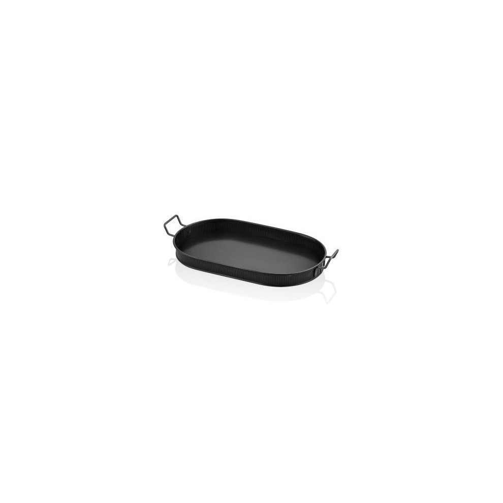 The Mia Black Oval Serving Tray (66 x 32 cm)