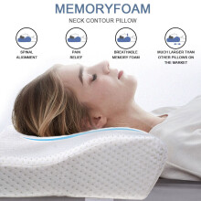 Memory Foam Pillow Contour Neck Back Support Orthopaedic Firm Head
