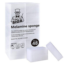 MR.SIGA Spugna gommata multifunzionale, tamponi magici per la pulizia della cucina e della casa, 48 pezzi, dimensioni 3,1" x 2" x 1"