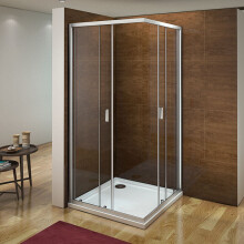 (800x800mm) Corner Entry Shower Enclosure Sliding Door Glass