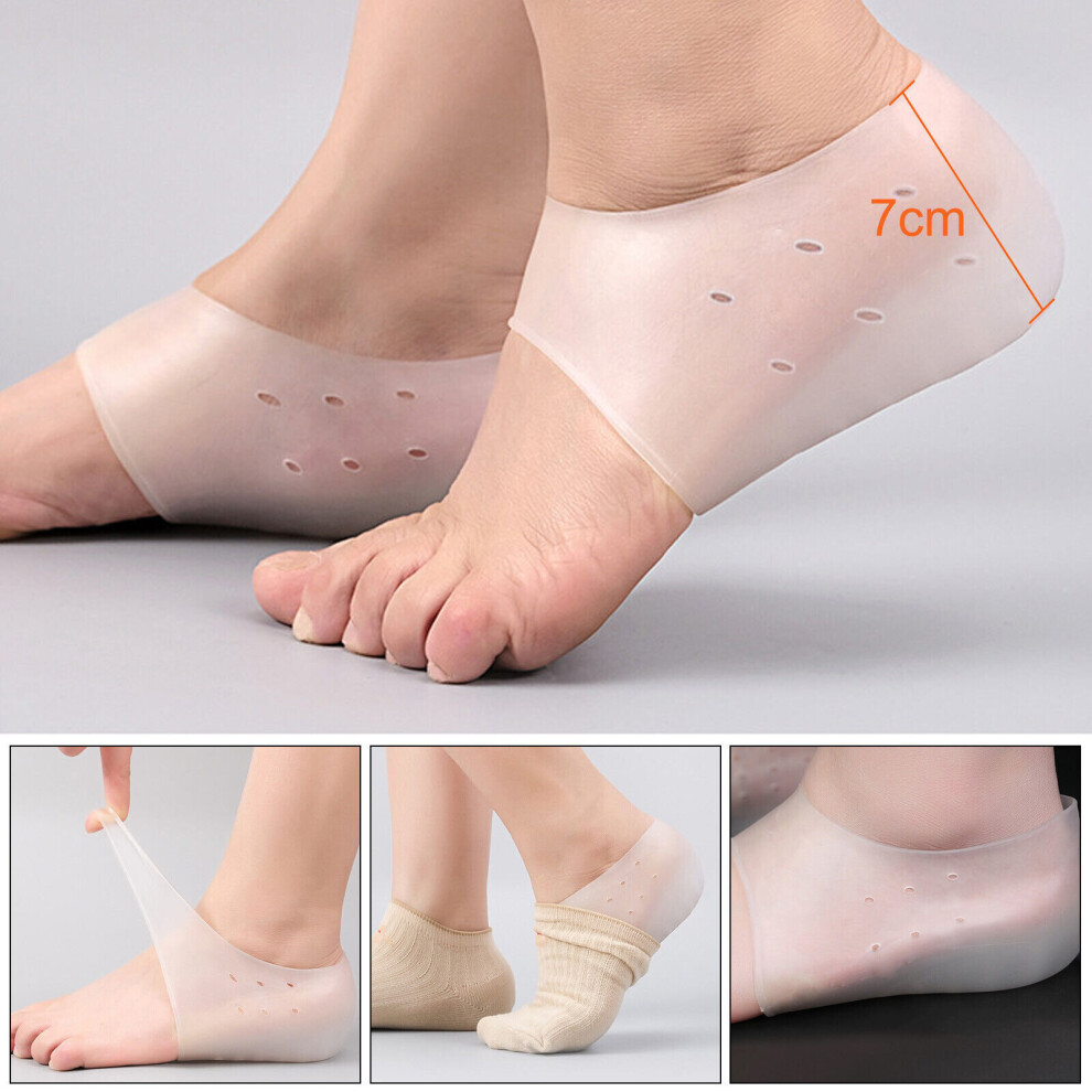 7cm Invisible Height Lift Heel Pads Sock Liners Increase Insole