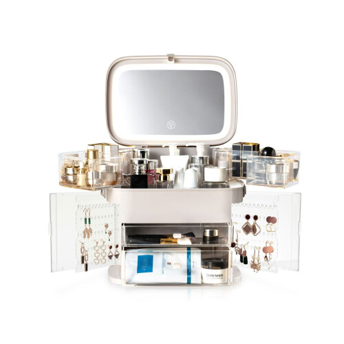 Rio Ultimate Beauty Storage Box With Dimmable Mirror 2