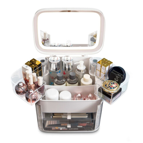 Rio Ultimate Beauty Storage Box With Dimmable Mirror 1