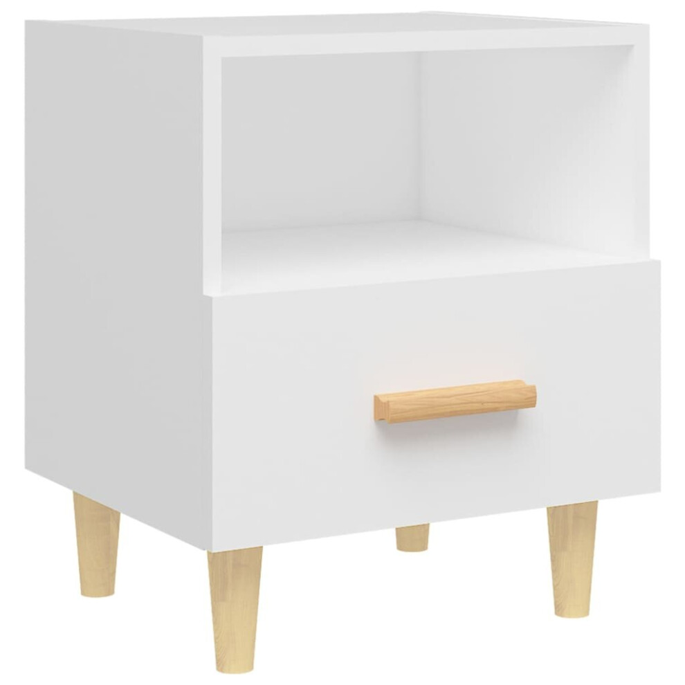 (white, 1) vidaXL 1/2x Bedside Cabinet Drawer Cabinet Home Telephone Stand Multi Colours