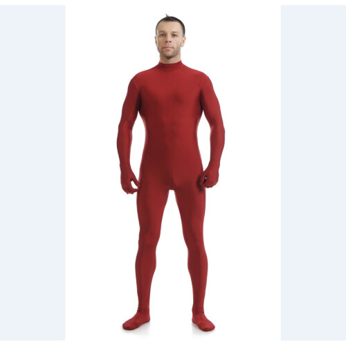 Black Unitard Men's Full Body Unitard Skin-Tight Spandex
