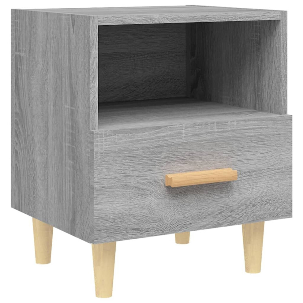 (grey sonoma, 1) vidaXL 1/2x Bedside Cabinet Drawer Cabinet Home Telephone Stand Multi Colours