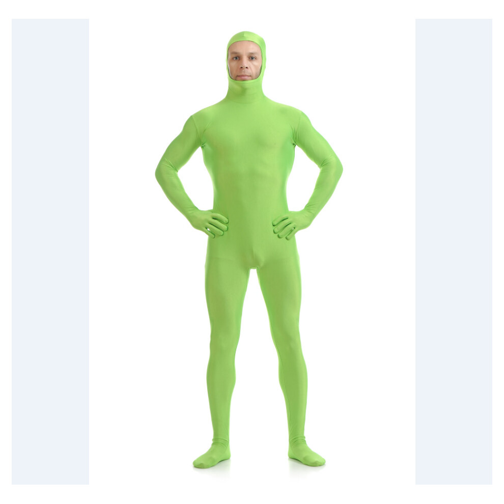 (Green, XXL(Tag XXL=US L)) Fancy Halloween Morphsuit Adult Costume Morph Suit Cosplay Costume Bodysuit