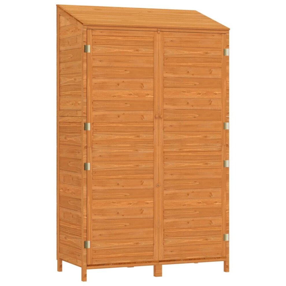 Vidaxl (Brown, 102 X 52 X 174.5 Cm) Garden Shed Outdoor Storage House Patio Tool Organiser Solid Wood Fir