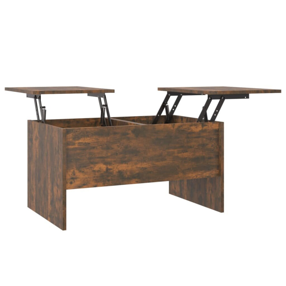 Vidaxl (Smoked Oak) Coffee Table Engineered Wood Couch Centre Accent Table Multi Colours