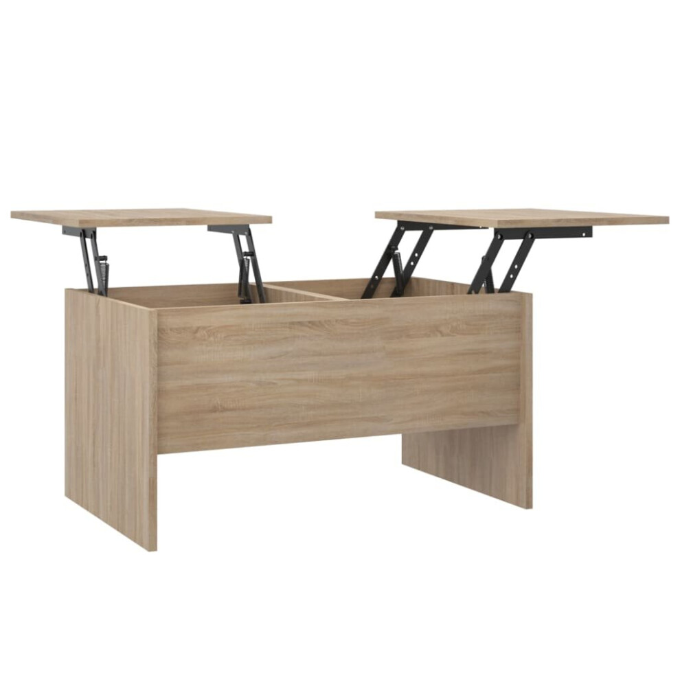 Vidaxl (Sonoma Oak) Coffee Table Engineered Wood Couch Centre Accent Table Multi Colours Brown
