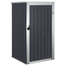 (anthracite, 88 x 89 x 161 cm) vidaXL Garden Tool Shed Blanket Box Outdoor Tool Storage Shed Galvanised Steel
