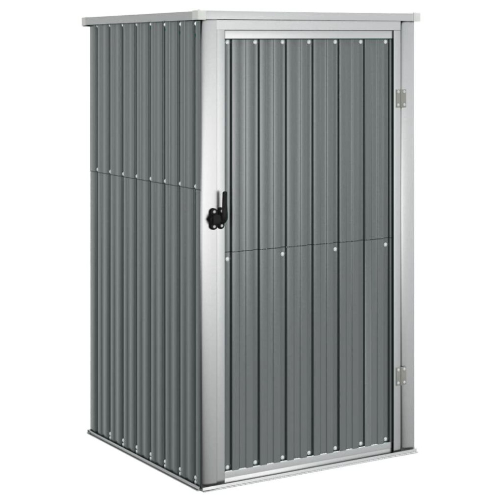 (grey, 88 x 89 x 161 cm) vidaXL Garden Tool Shed Galvanised Steel Tool Storage Shed Multi Colours/Sizes