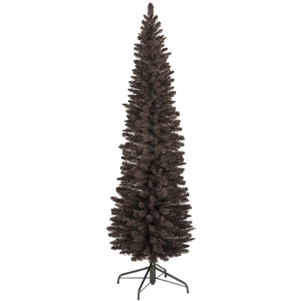 (8ft/240cm) Christmas Tree Slim Black Pencil 4ft 5ft 6ft 7ft 8ft