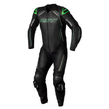 (42) RST S1 CE One Piece Leather Suit Black / Grey / Neon Green