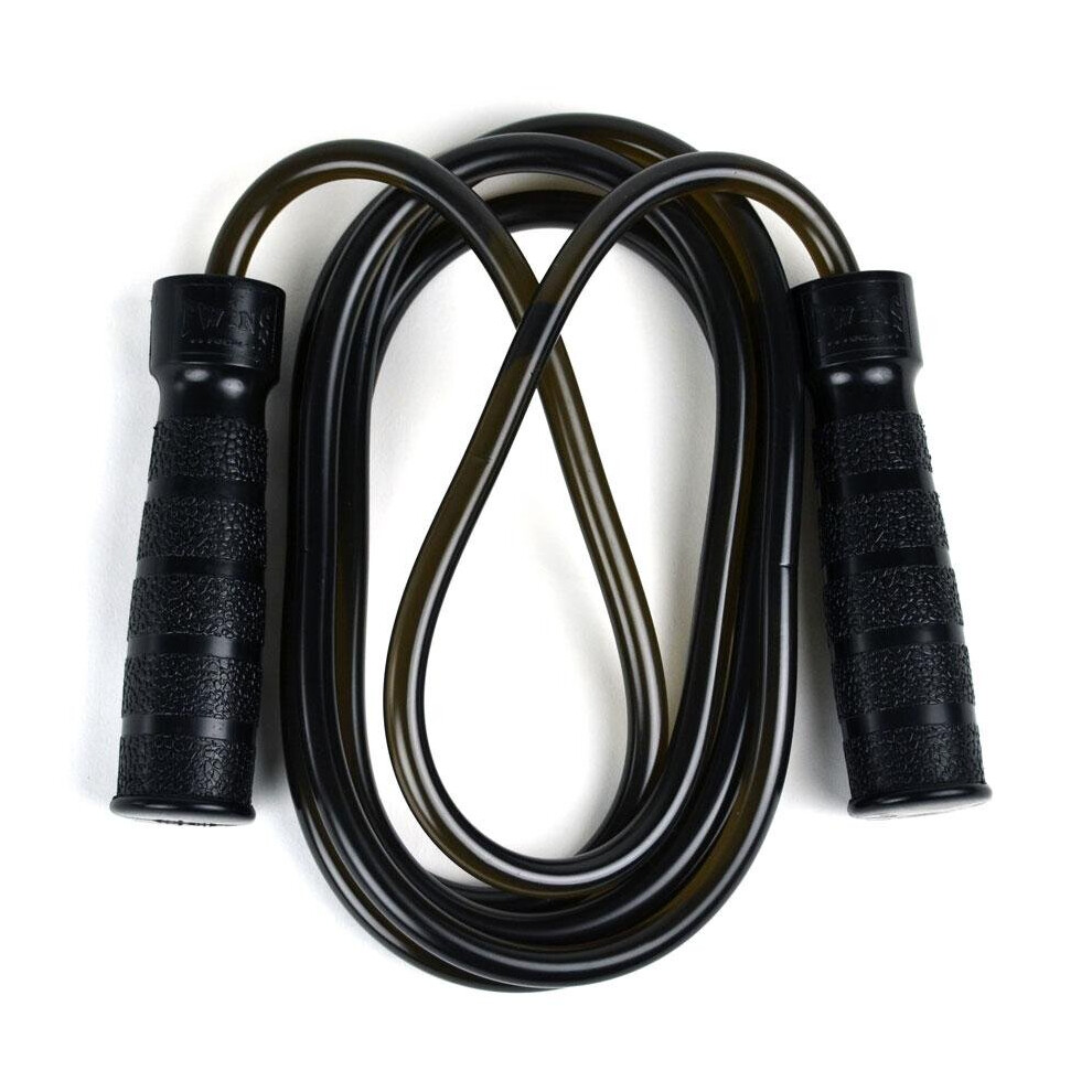 Twins Special Black Heavy Rubber Bearing Skipping Rope 
