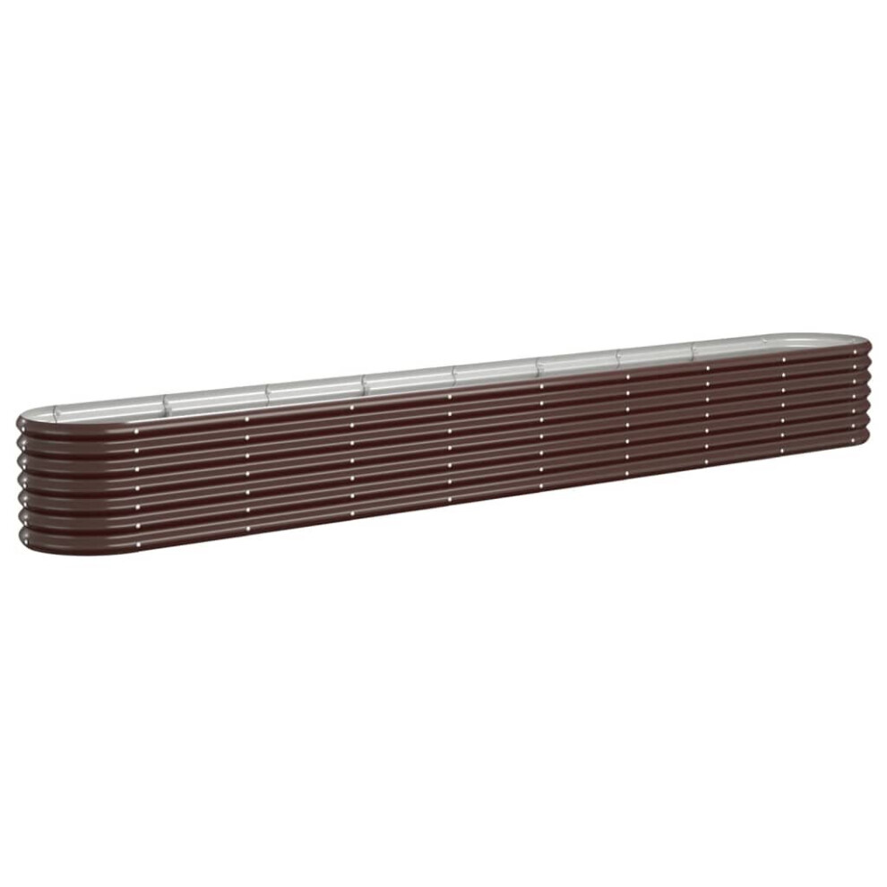 VIDAXL Raised Garden Bed - Galvanised Steel - 36 x 332 x 40cm - Image 2