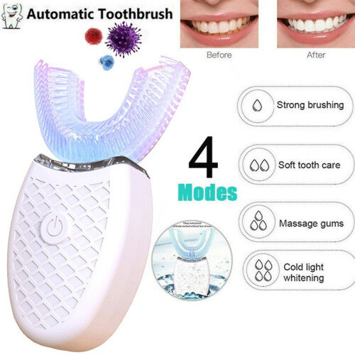 360° Ultrasonic Automatic Electric Toothbrush U-Shaped Wireless Brush 1
