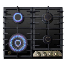Kaiser Empire 4 Burner 58cm Turbo Gas Hob - Black