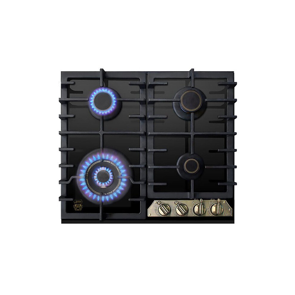 Kaiser Empire 4 Burner 58cm Turbo Gas Hob - Black