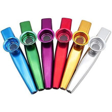 6Pcs Kazoo, Metal Kazoo Kazoo Instrument Gazoo Musical Instruments for Kids Gift Instrumental Accompaniment