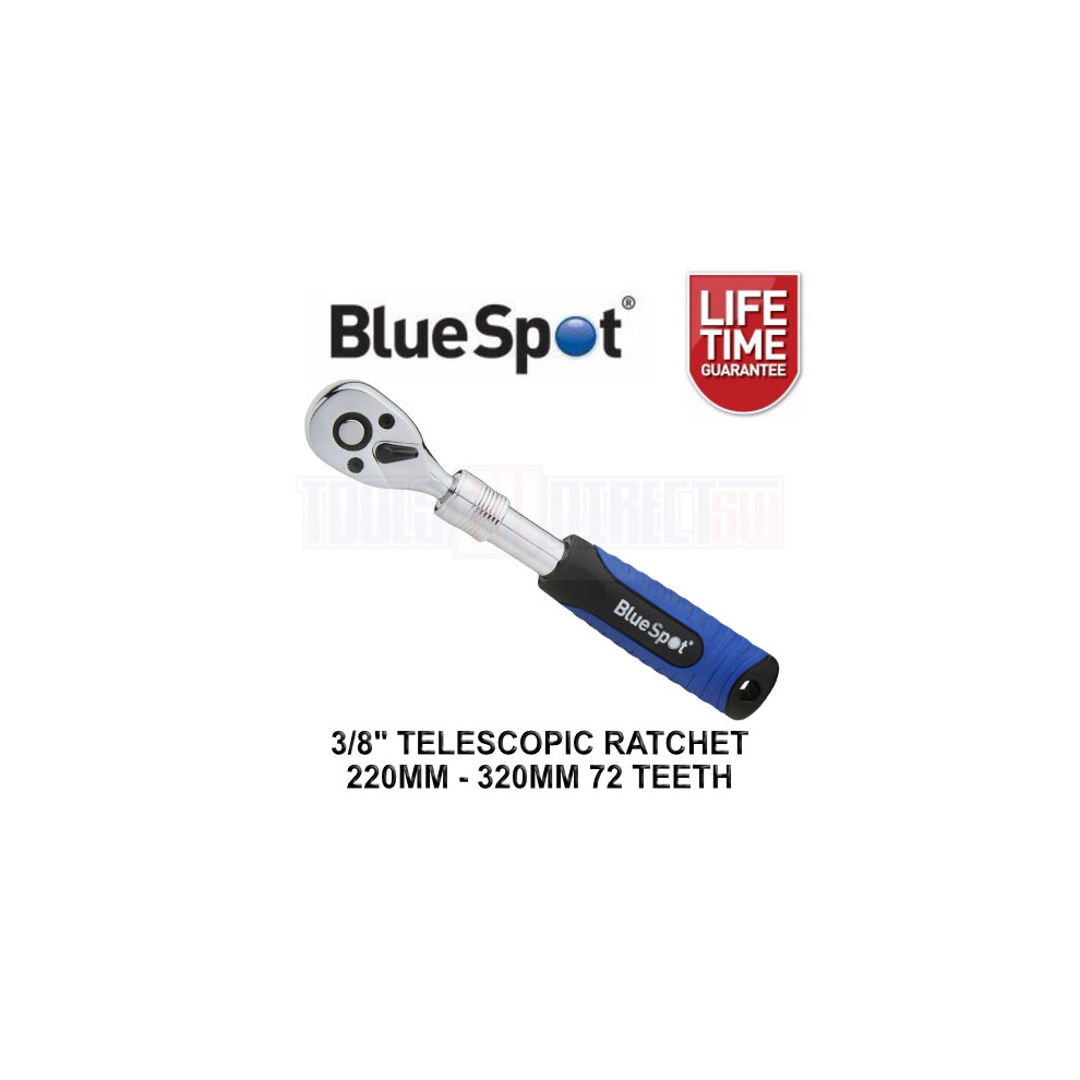 BlueSpot 3/8" Dr 72 Teeth 220mm to 320mm Extendable Ratchet 02025