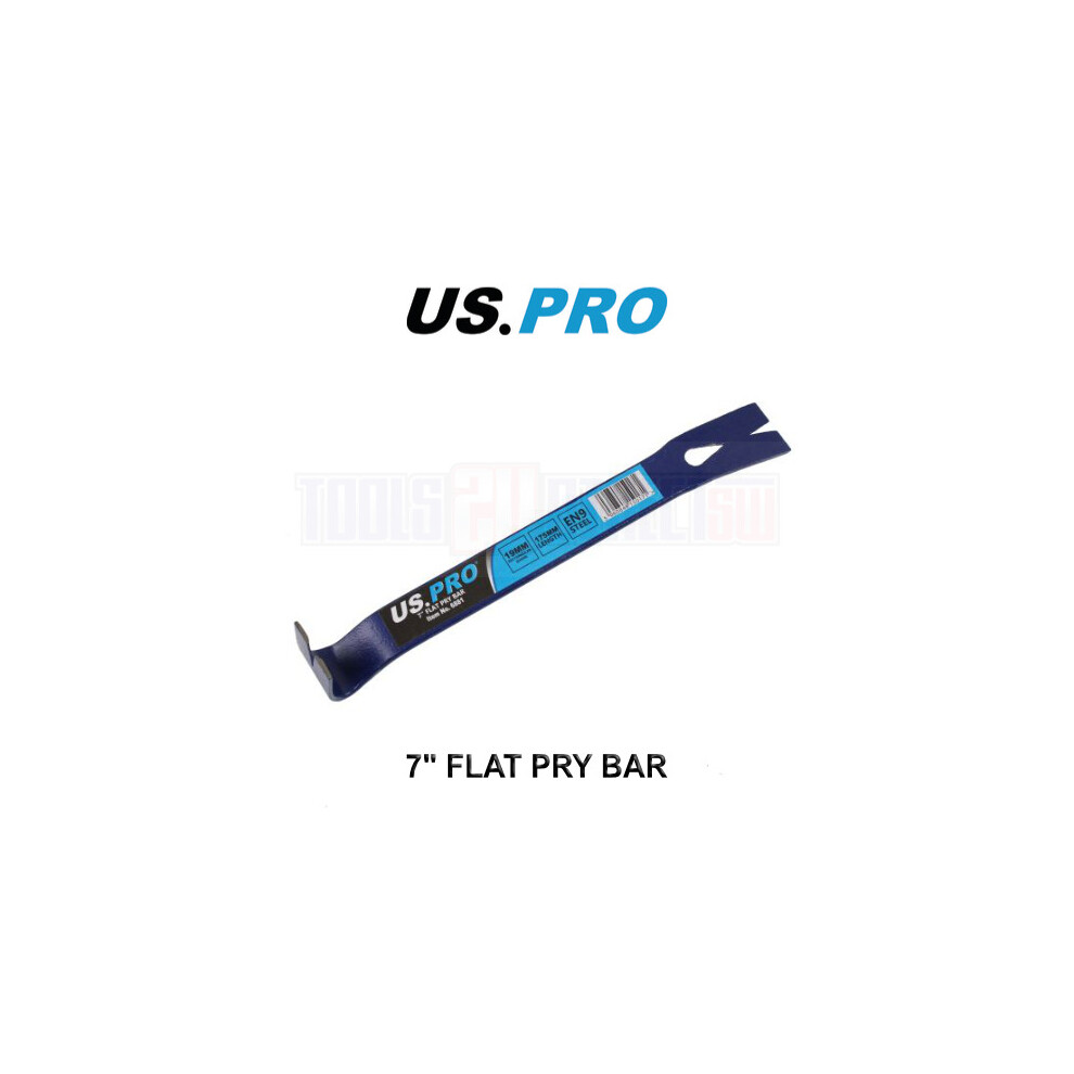 US PRO Tools 7" Flat Crowbar Pry Bar Mini Flat Nail Bar 6881