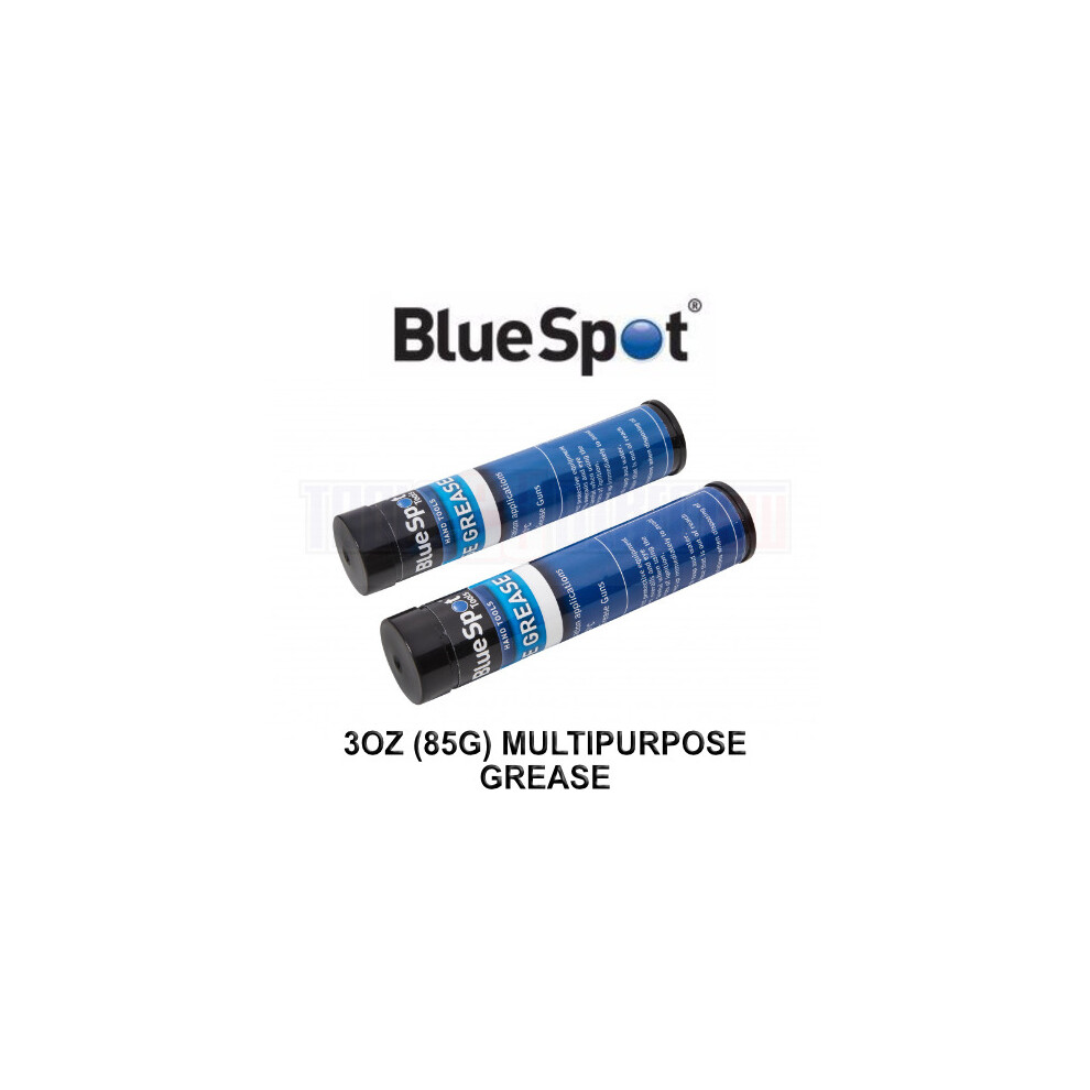 BlueSpot 2 X 3oz Grease Gun Cartridges 85G General Multipurpose Grease 07963