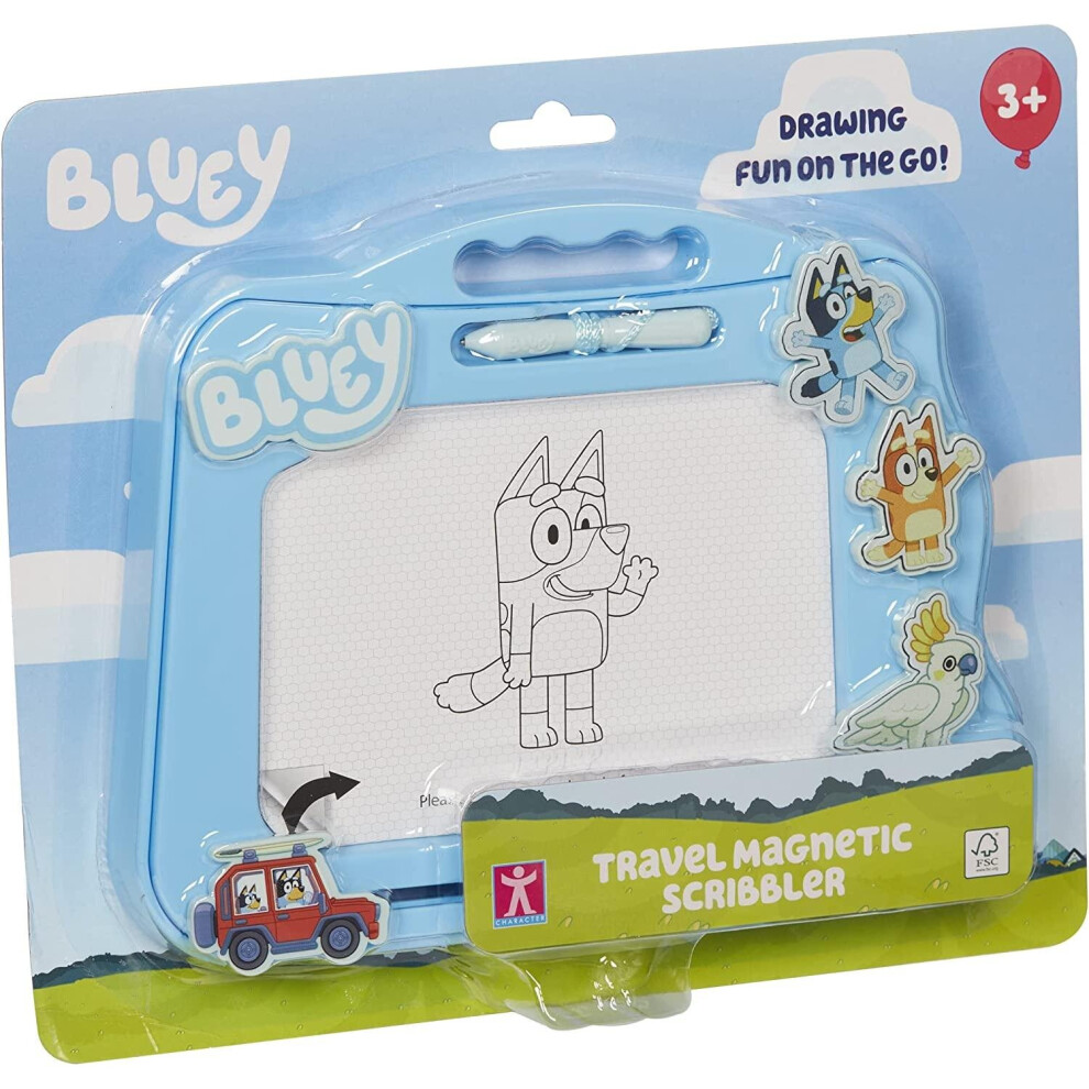 BLUEY Travel Magnetic Scribbler Fun On The Go