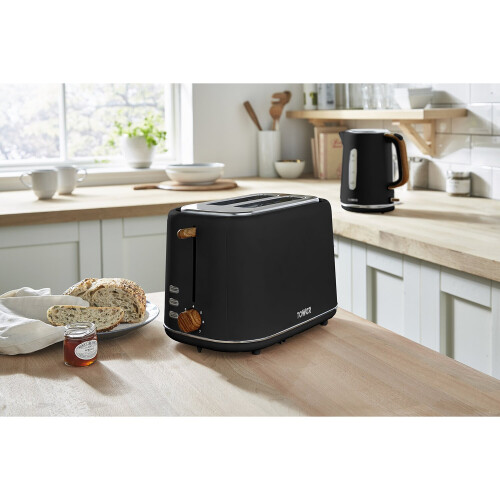 Warmlite T20027BLK - Scandi 800W 2 Slice Toaster Black 1