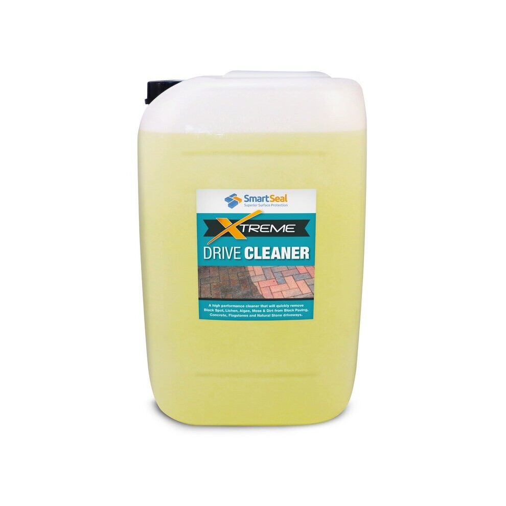 (25 Litres) Smartseal Drive Clean Xtreme - Powerful, Fast Acting, Effective, Driveway Cleaner for Block Paving, Natural Stone & Concrete Driveways